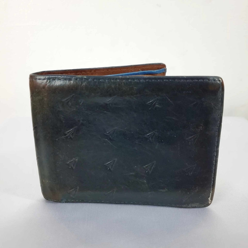 Vintage Fossil Leather Card Wallet